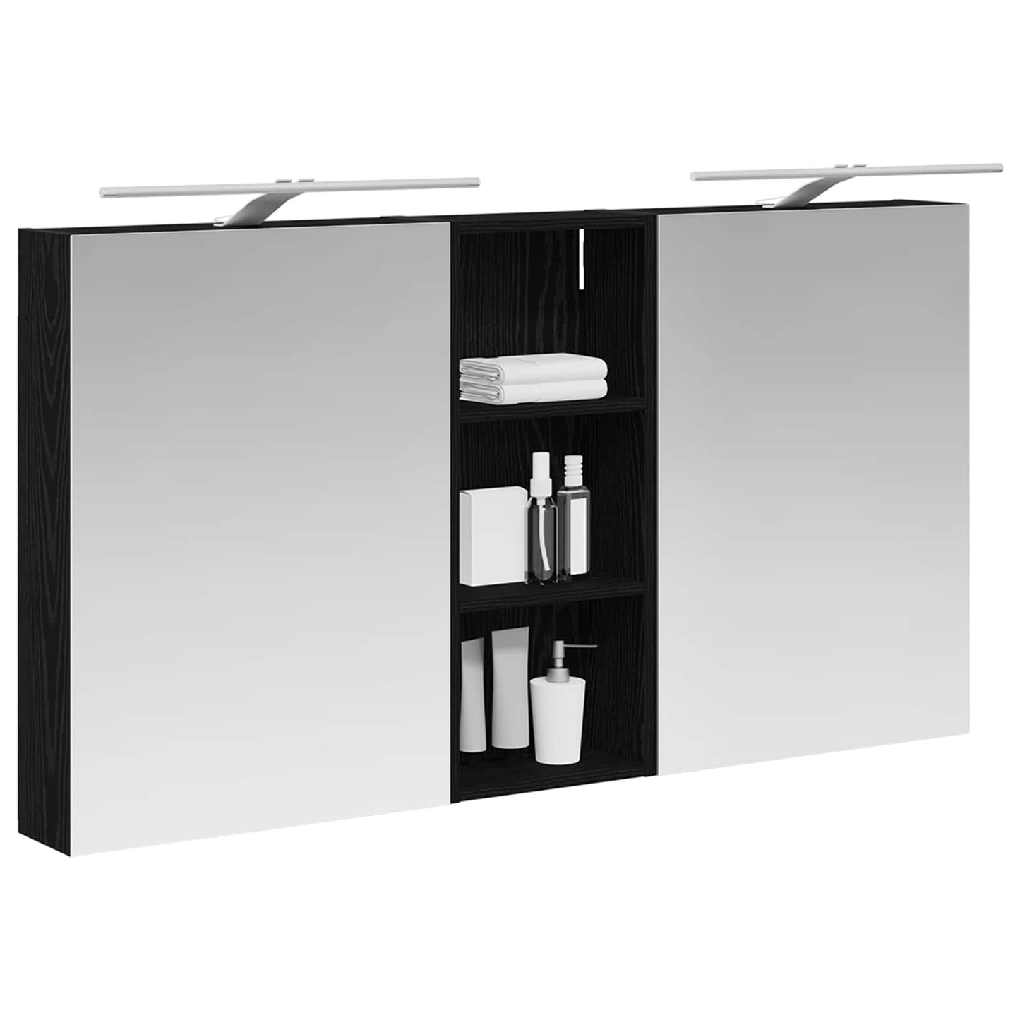 vidaXL Bathroom Cabinet Set 3 pcs 130 x 14.5 x 70 cm Engineered wood