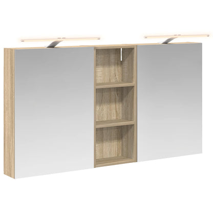 vidaXL Bathroom Cabinet Set 3 pcs 130 x 14.5 x 70 cm Engineered wood
