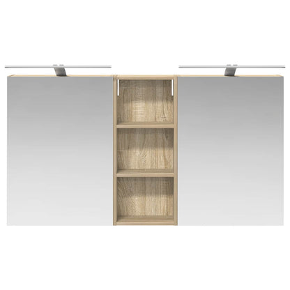 vidaXL Bathroom Cabinet Set 3 pcs 130 x 14.5 x 70 cm Engineered wood