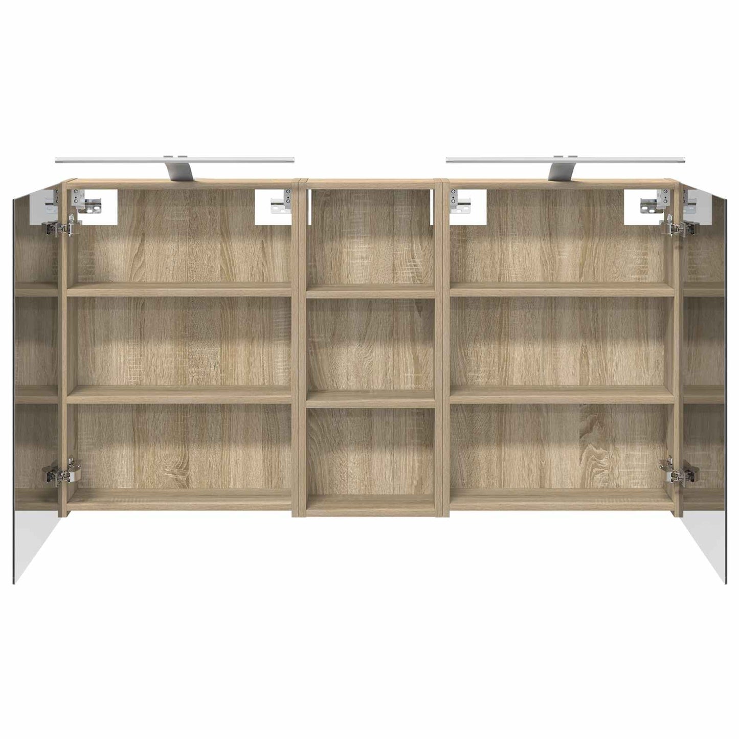 vidaXL Bathroom Cabinet Set 3 pcs 130 x 14.5 x 70 cm Engineered wood