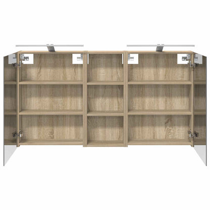 vidaXL Bathroom Cabinet Set 3 pcs 130 x 14.5 x 70 cm Engineered wood