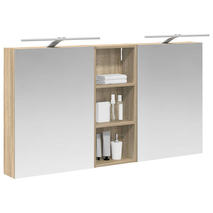 vidaXL Bathroom Cabinet Set 3 pcs 130 x 14.5 x 70 cm Engineered wood