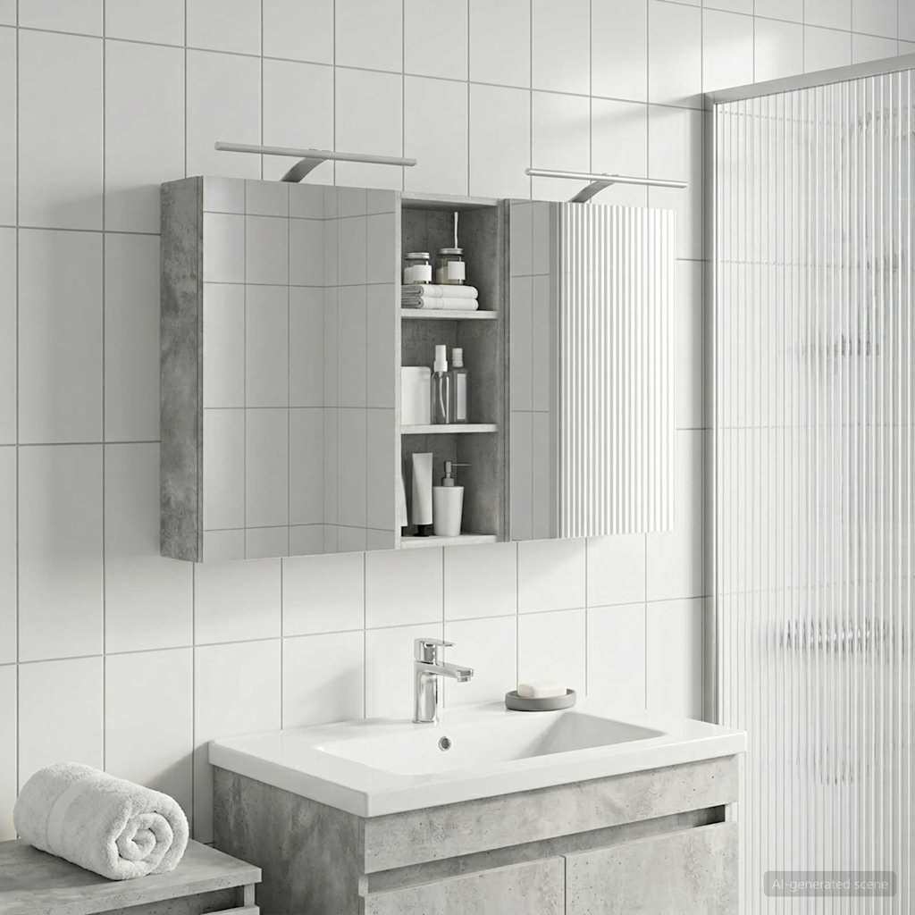 vidaXL Bathroom Cabinet Set 3 pcs 130 x 14.5 x 70 cm Engineered wood