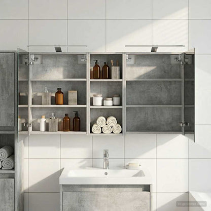 vidaXL Bathroom Cabinet Set 3 pcs 130 x 14.5 x 70 cm Engineered wood