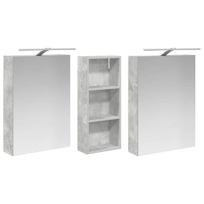vidaXL Bathroom Cabinet Set 3 pcs 130 x 14.5 x 70 cm Engineered wood