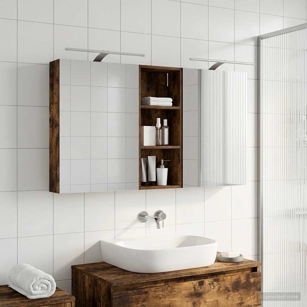 vidaXL Bathroom Cabinet Set 3 pcs 130 x 14.5 x 70 cm Engineered wood