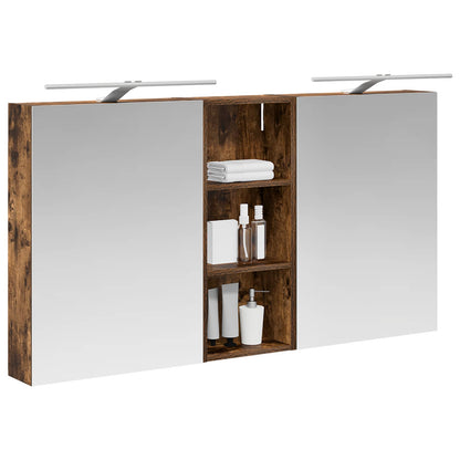 vidaXL Bathroom Cabinet Set 3 pcs 130 x 14.5 x 70 cm Engineered wood