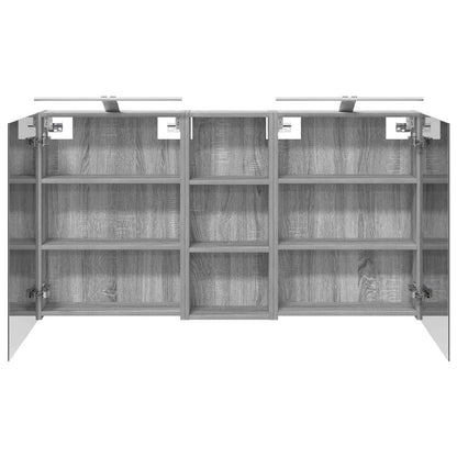 vidaXL Bathroom Cabinet Set 3 pcs 130 x 14.5 x 70 cm Engineered wood