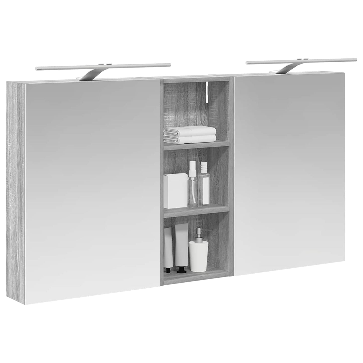 vidaXL Bathroom Cabinet Set 3 pcs 130 x 14.5 x 70 cm Engineered wood