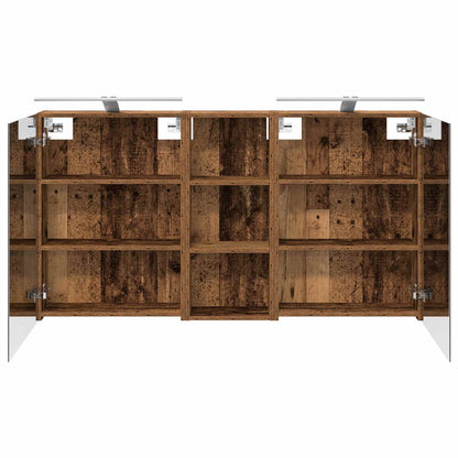 vidaXL Bathroom Cabinet Set 3 pcs 130 x 14.5 x 70 cm Engineered wood