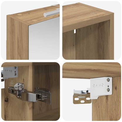 vidaXL Bathroom Cabinet Set 3 pcs 130 x 14.5 x 70 cm Engineered wood