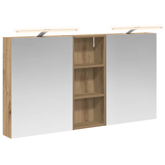 vidaXL Bathroom Cabinet Set 3 pcs 130 x 14.5 x 70 cm Engineered wood