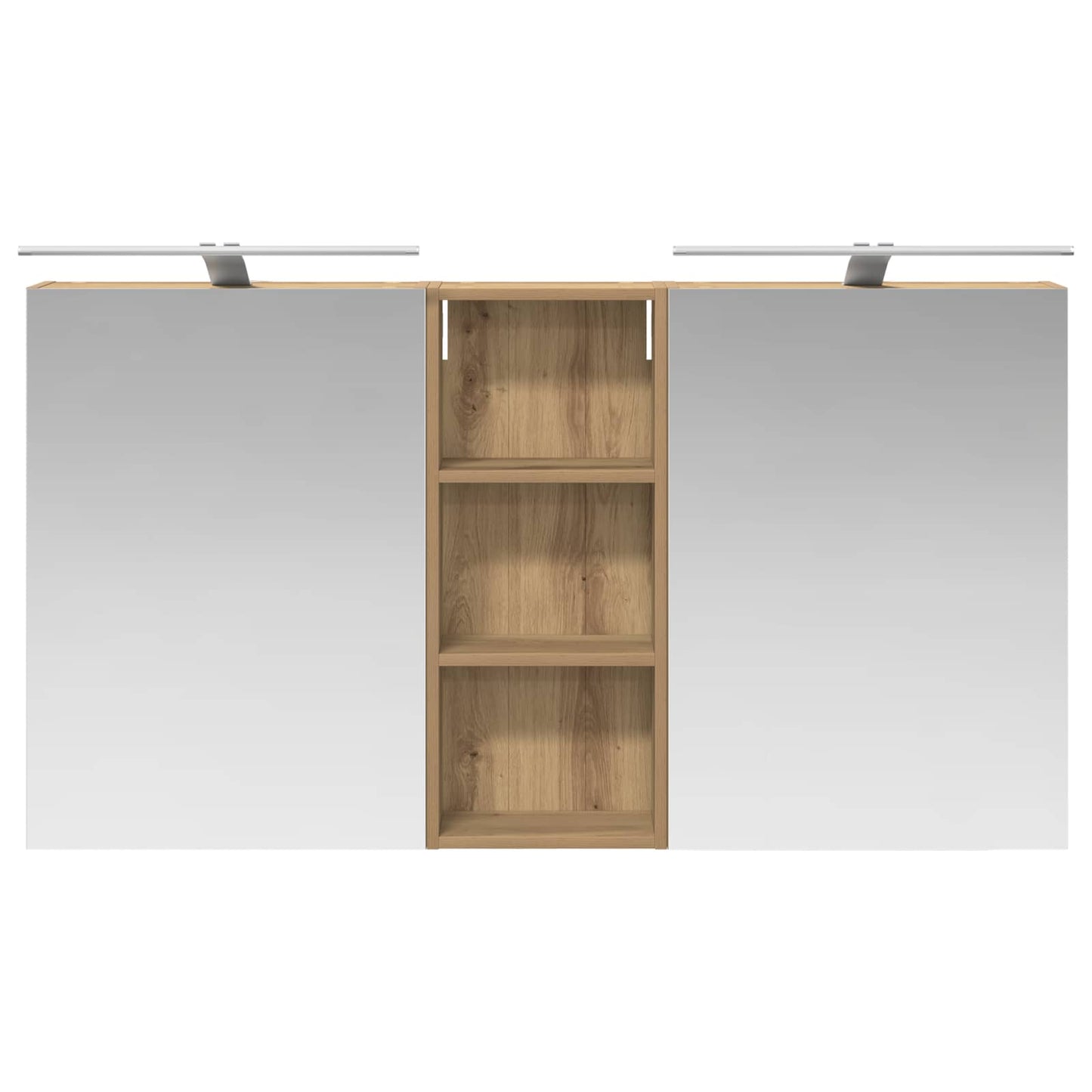 vidaXL Bathroom Cabinet Set 3 pcs 130 x 14.5 x 70 cm Engineered wood