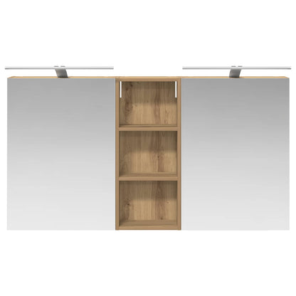 vidaXL Bathroom Cabinet Set 3 pcs 130 x 14.5 x 70 cm Engineered wood