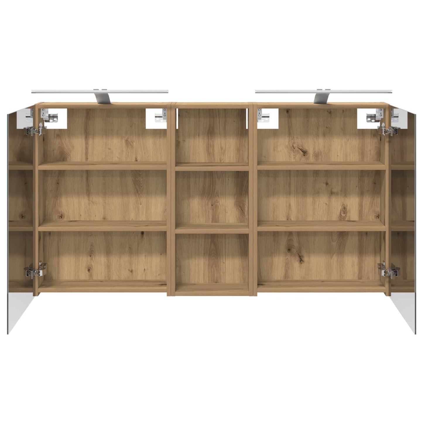 vidaXL Bathroom Cabinet Set 3 pcs 130 x 14.5 x 70 cm Engineered wood