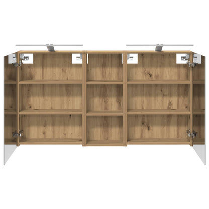 vidaXL Bathroom Cabinet Set 3 pcs 130 x 14.5 x 70 cm Engineered wood