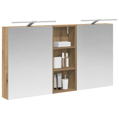 vidaXL Bathroom Cabinet Set 3 pcs 130 x 14.5 x 70 cm Engineered wood