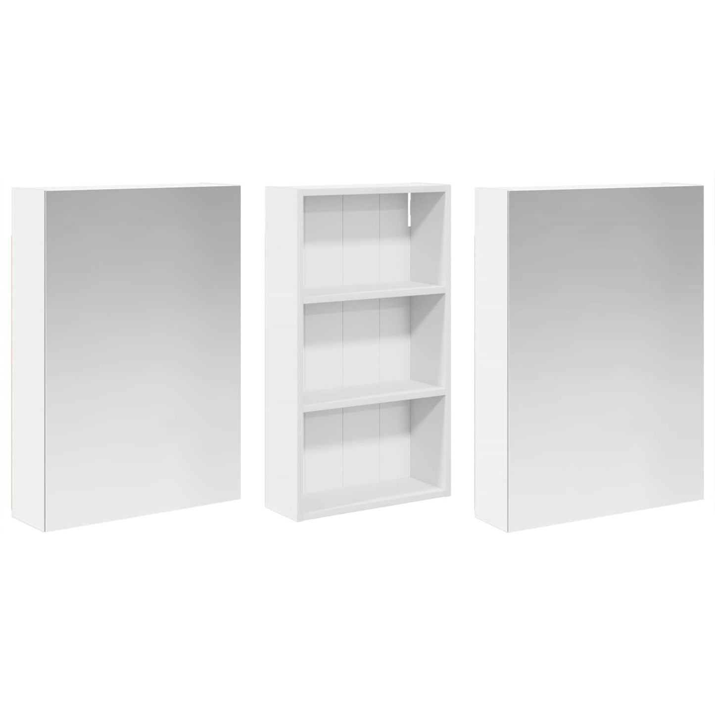vidaXL Bathroom Cabinet Set 3 pcs 140 x 14.5 x 70 cm Engineered wood