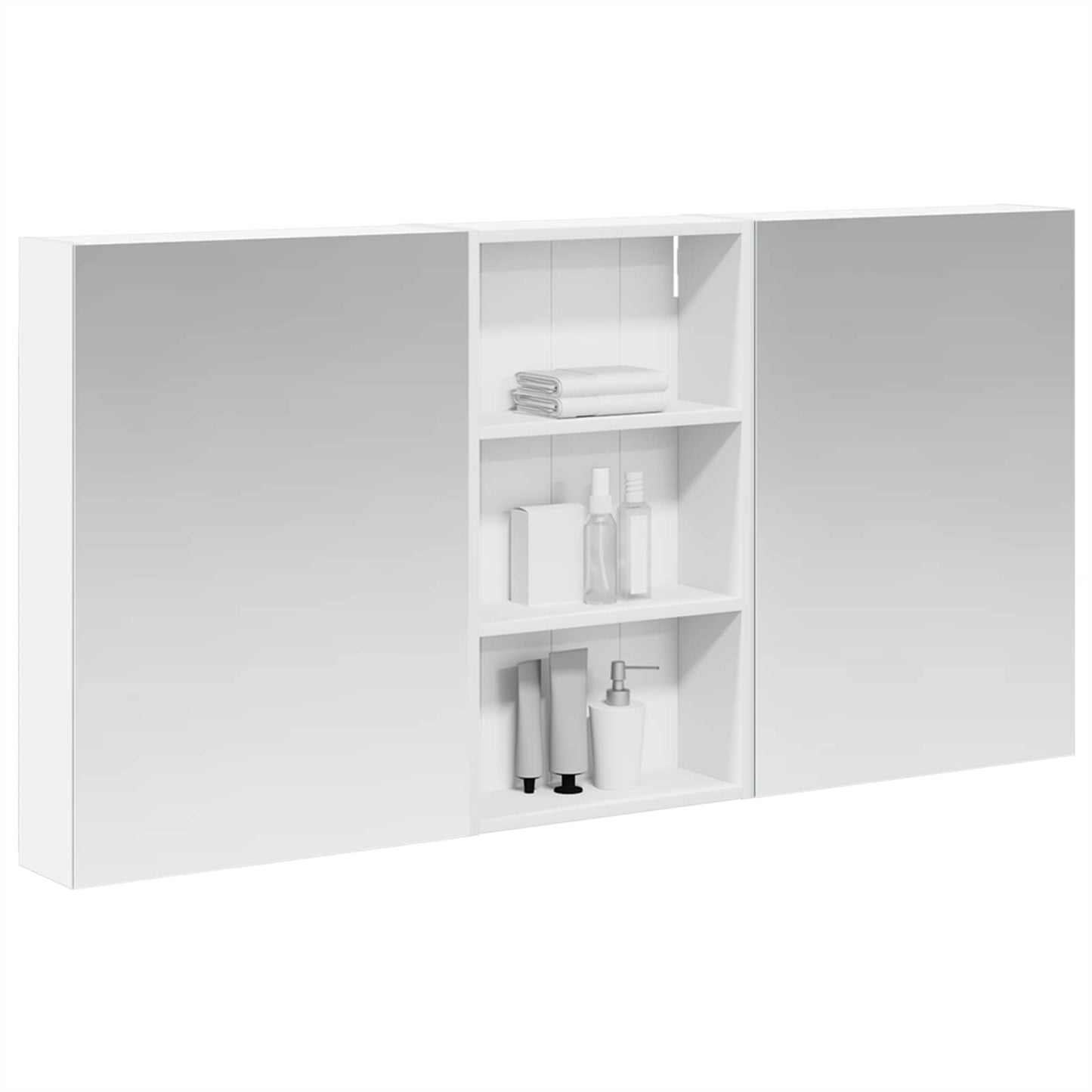 vidaXL Bathroom Cabinet Set 3 pcs 140 x 14.5 x 70 cm Engineered wood