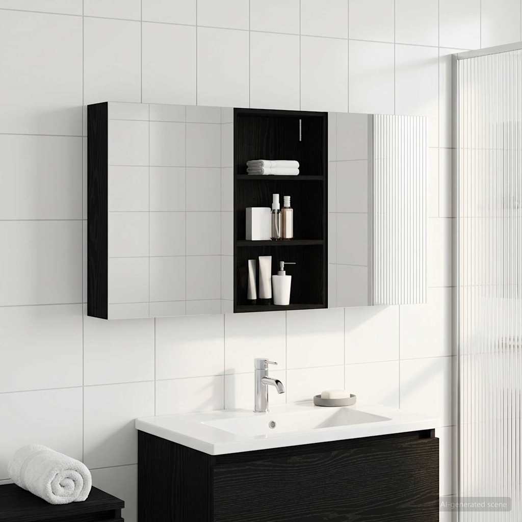 vidaXL Bathroom Cabinet Set 3 pcs 140 x 14.5 x 70 cm Engineered wood