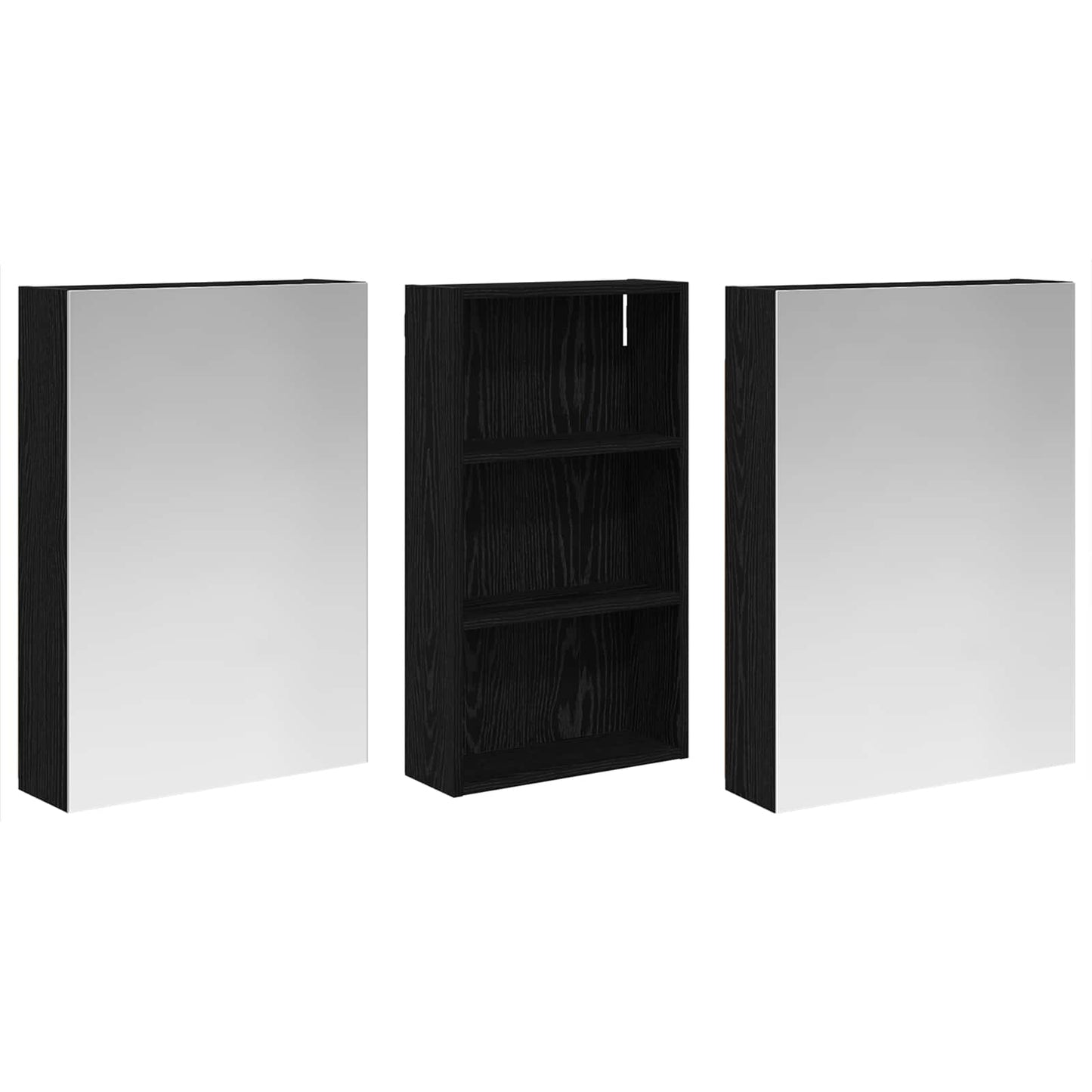 vidaXL Bathroom Cabinet Set 3 pcs 140 x 14.5 x 70 cm Engineered wood
