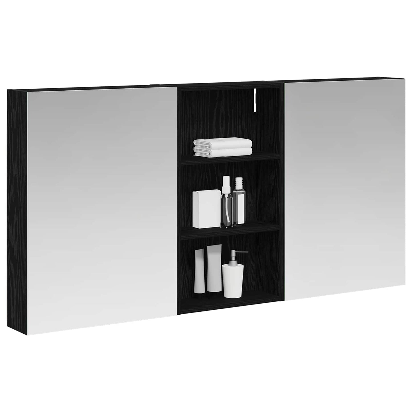 vidaXL Bathroom Cabinet Set 3 pcs 140 x 14.5 x 70 cm Engineered wood