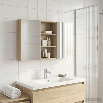 vidaXL Bathroom Cabinet Set 3 pcs 140 x 14.5 x 70 cm Engineered wood
