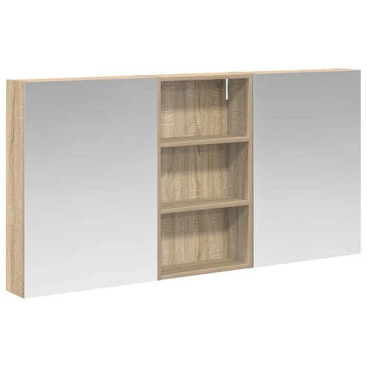 vidaXL Bathroom Cabinet Set 3 pcs 140 x 14.5 x 70 cm Engineered wood
