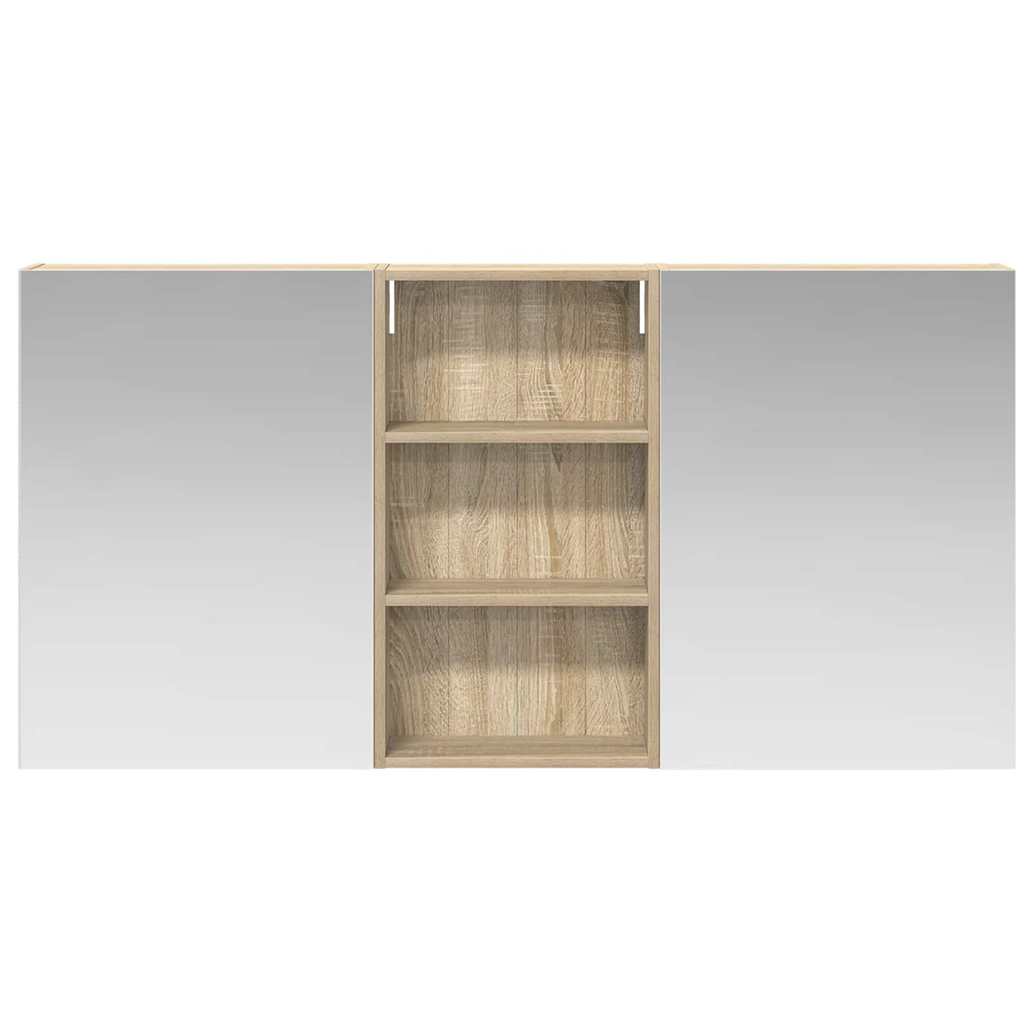 vidaXL Bathroom Cabinet Set 3 pcs 140 x 14.5 x 70 cm Engineered wood