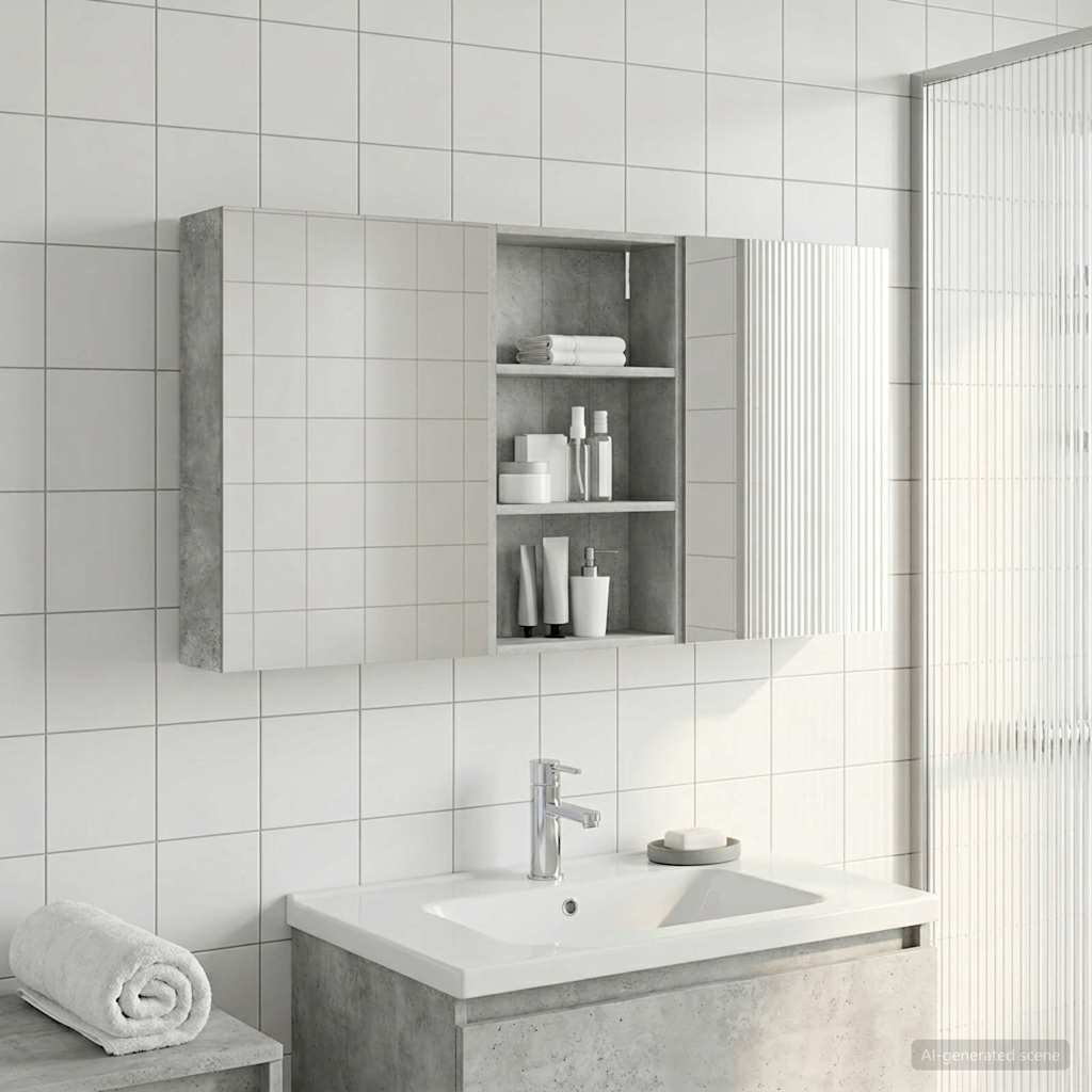 vidaXL Bathroom Cabinet Set 3 pcs 140 x 14.5 x 70 cm Engineered wood