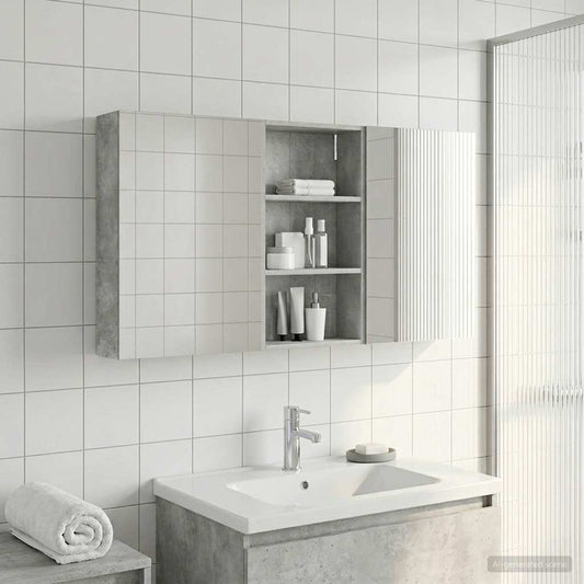 vidaXL Bathroom Cabinet Set 3 pcs 140 x 14.5 x 70 cm Engineered wood