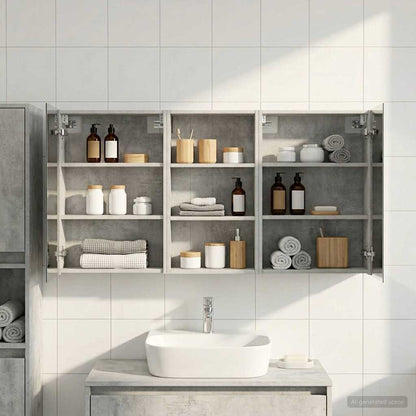 vidaXL Bathroom Cabinet Set 3 pcs 140 x 14.5 x 70 cm Engineered wood