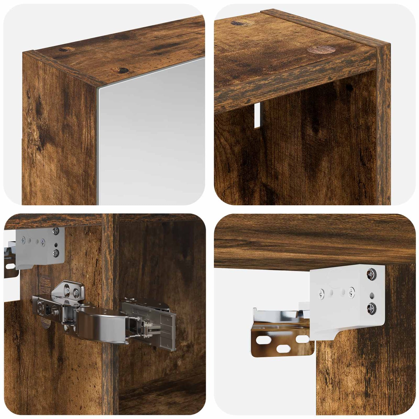 vidaXL Bathroom Cabinet Set 3 pcs 140 x 14.5 x 70 cm Engineered wood