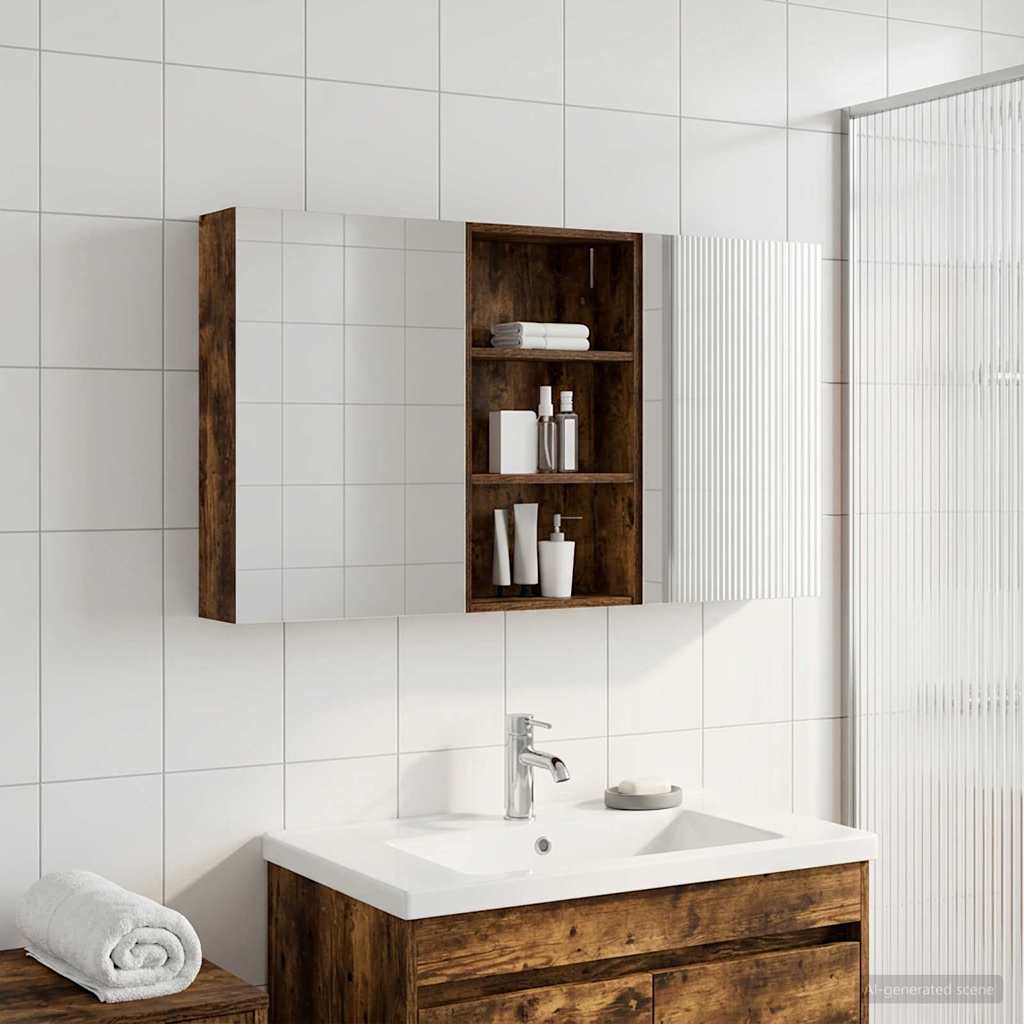vidaXL Bathroom Cabinet Set 3 pcs 140 x 14.5 x 70 cm Engineered wood
