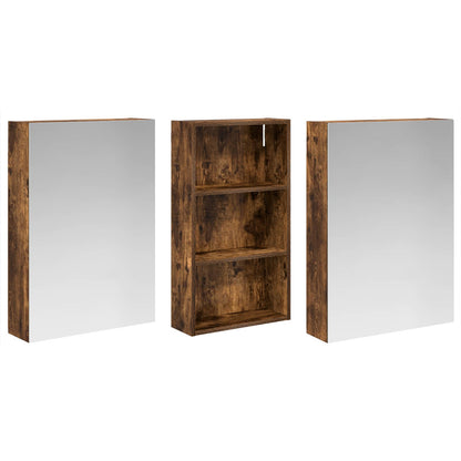 vidaXL Bathroom Cabinet Set 3 pcs 140 x 14.5 x 70 cm Engineered wood