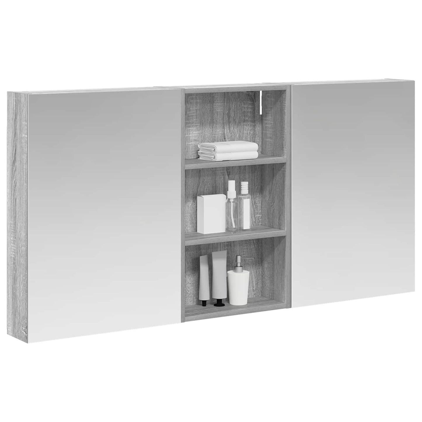 vidaXL Bathroom Cabinet Set 3 pcs 140 x 14.5 x 70 cm Engineered wood