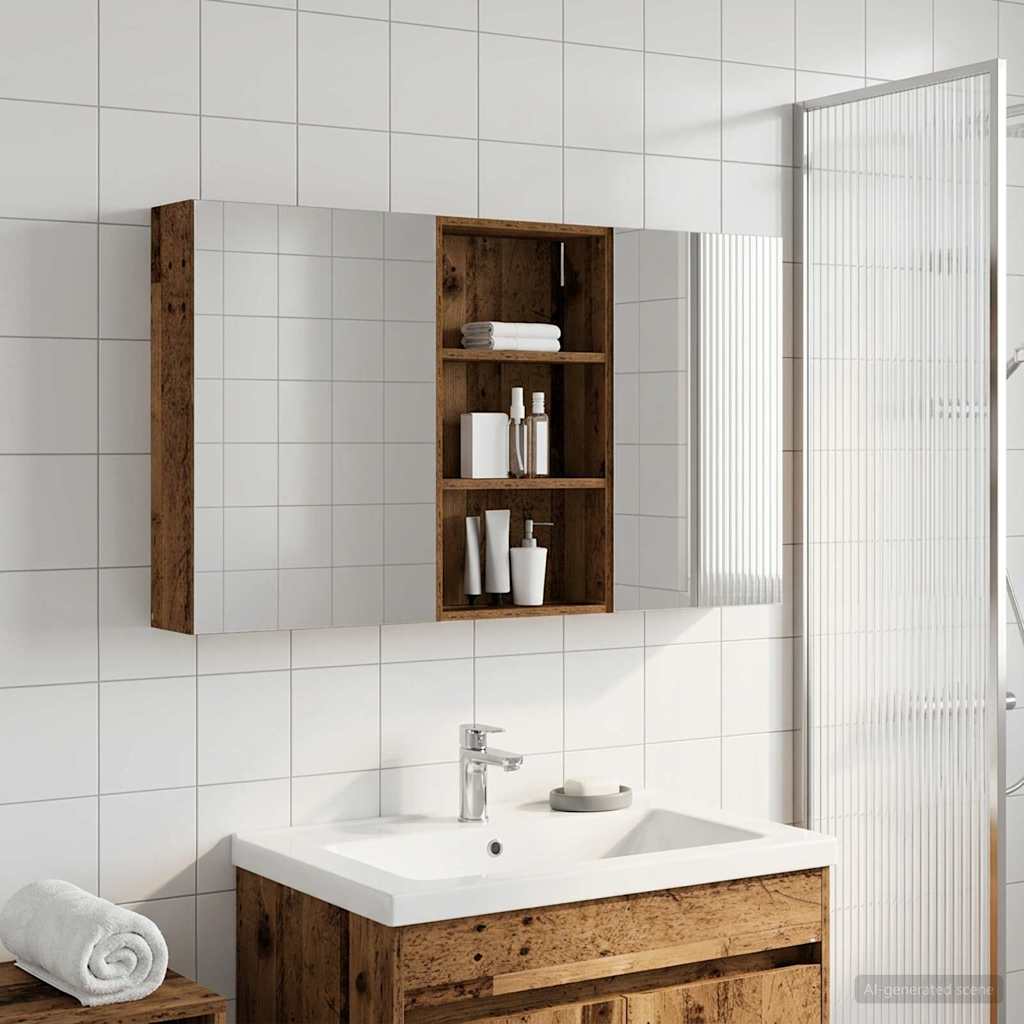 vidaXL Bathroom Cabinet Set 3 pcs 140 x 14.5 x 70 cm Engineered wood