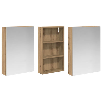 vidaXL Bathroom Cabinet Set 3 pcs 140 x 14.5 x 70 cm Engineered wood