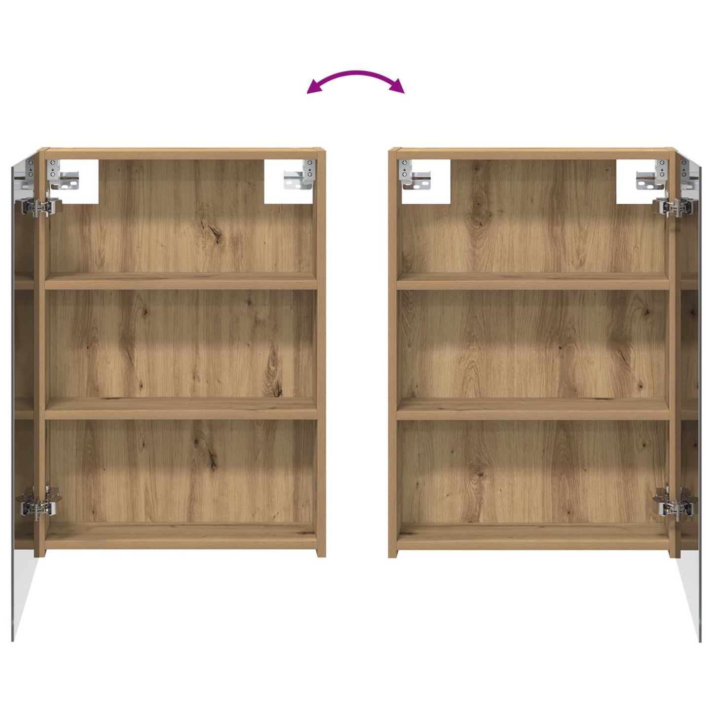 vidaXL Bathroom Cabinet Set 3 pcs 140 x 14.5 x 70 cm Engineered wood