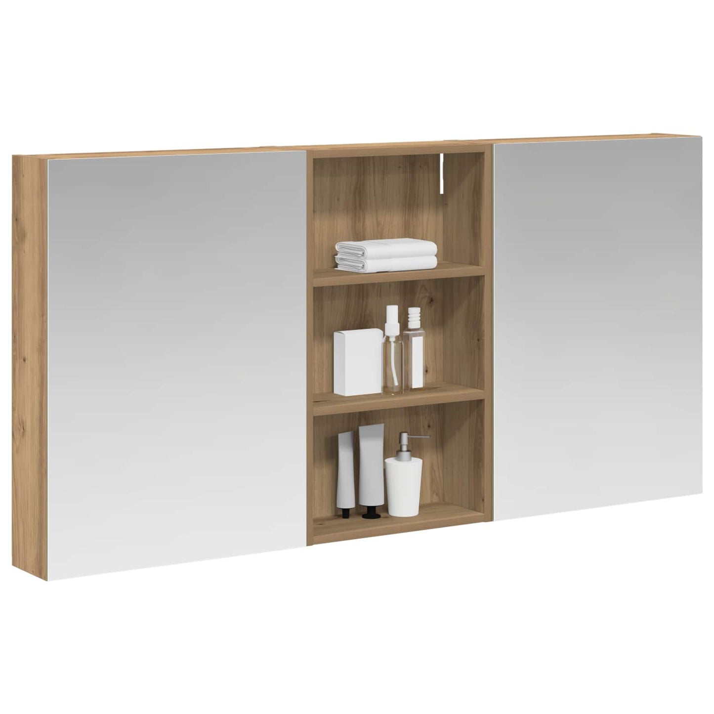 vidaXL Bathroom Cabinet Set 3 pcs 140 x 14.5 x 70 cm Engineered wood