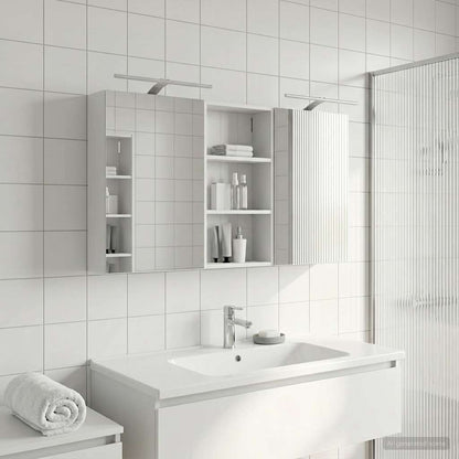 vidaXL Bathroom Cabinet Set 3 pcs 140 x 14.5 x 70 cm Engineered wood