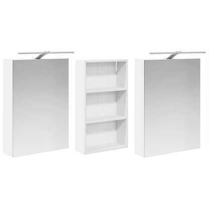 vidaXL Bathroom Cabinet Set 3 pcs 140 x 14.5 x 70 cm Engineered wood