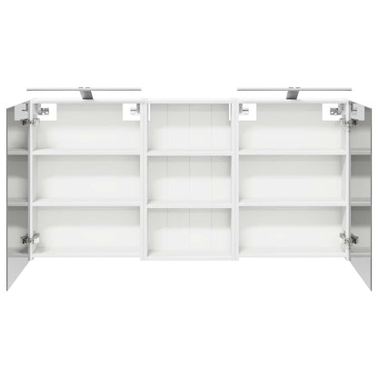 vidaXL Bathroom Cabinet Set 3 pcs 140 x 14.5 x 70 cm Engineered wood