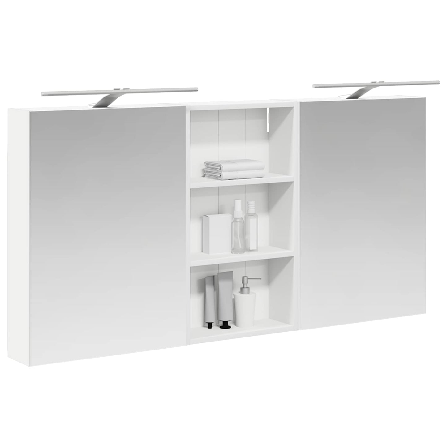 vidaXL Bathroom Cabinet Set 3 pcs 140 x 14.5 x 70 cm Engineered wood