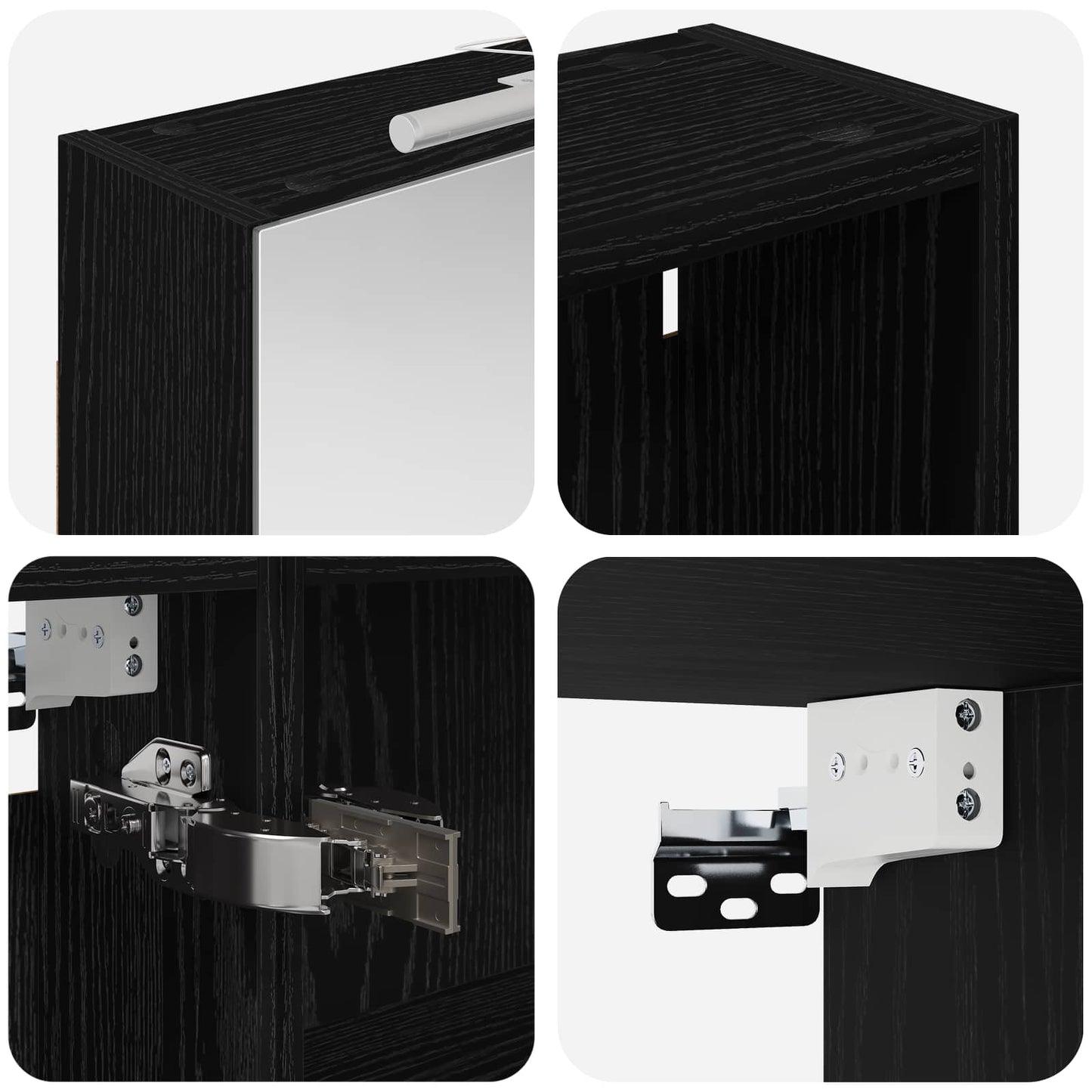 vidaXL Bathroom Cabinet Set 3 pcs 140 x 14.5 x 70 cm Engineered wood