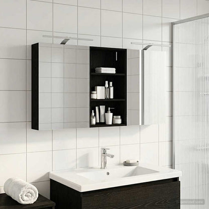 vidaXL Bathroom Cabinet Set 3 pcs 140 x 14.5 x 70 cm Engineered wood
