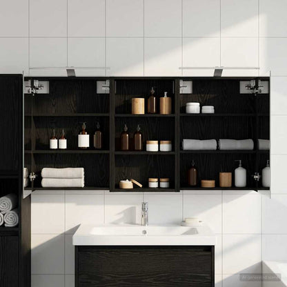 vidaXL Bathroom Cabinet Set 3 pcs 140 x 14.5 x 70 cm Engineered wood