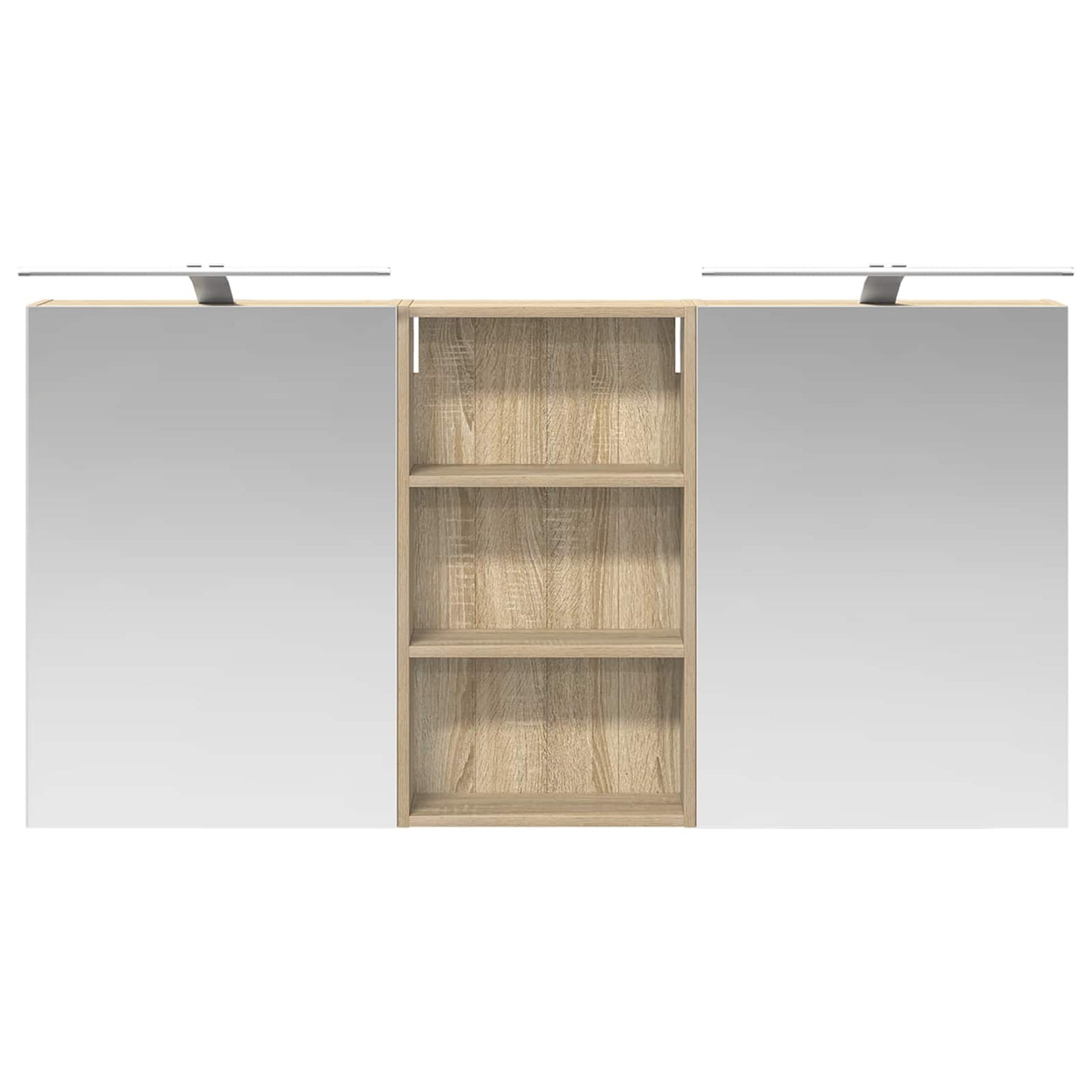 vidaXL Bathroom Cabinet Set 3 pcs 140 x 14.5 x 70 cm Engineered wood
