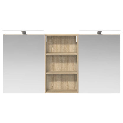 vidaXL Bathroom Cabinet Set 3 pcs 140 x 14.5 x 70 cm Engineered wood
