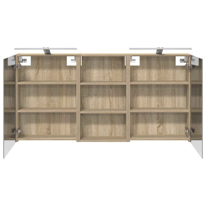 vidaXL Bathroom Cabinet Set 3 pcs 140 x 14.5 x 70 cm Engineered wood